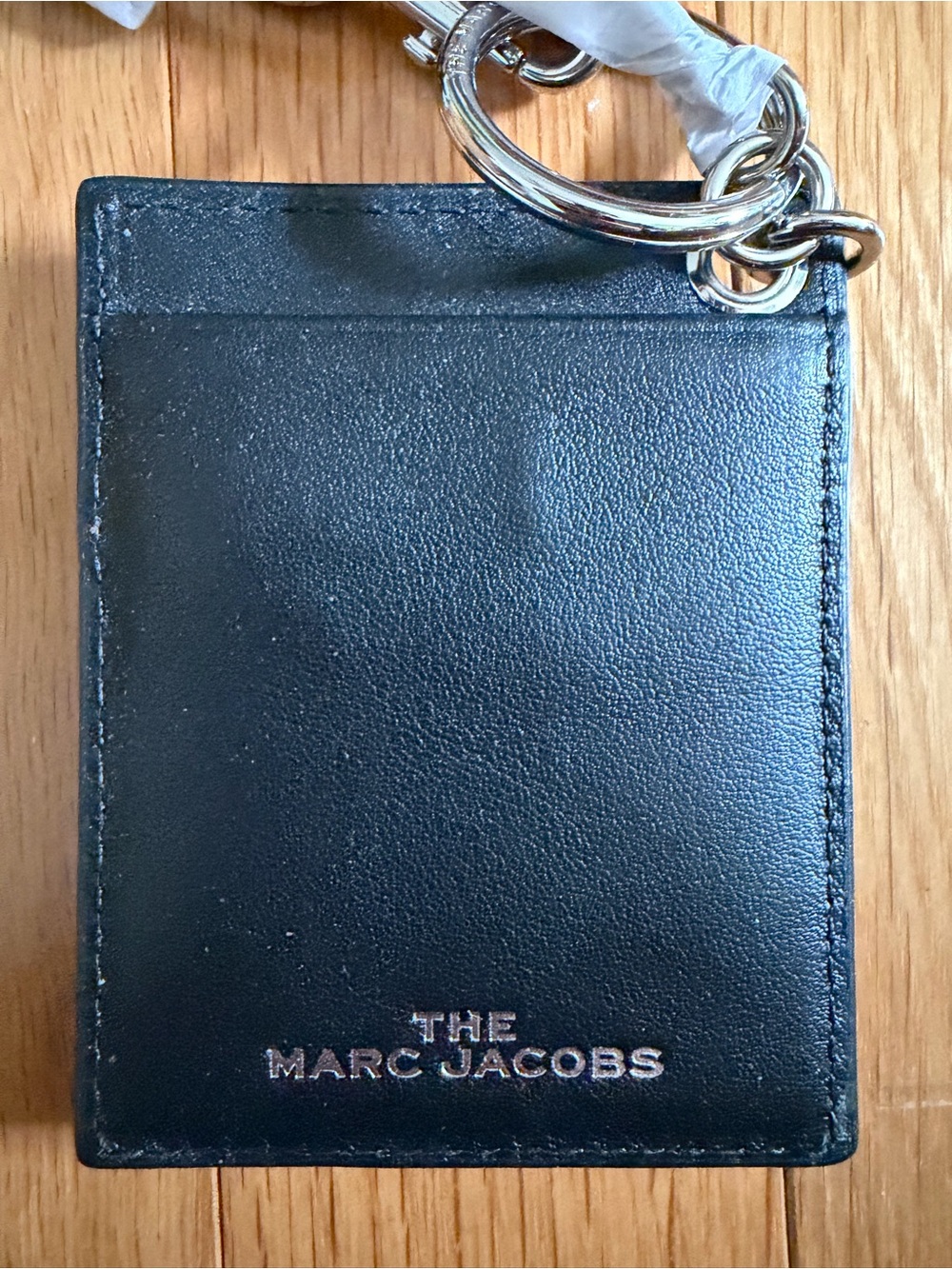 Marc Jacobs One Card Holder/Key Holder with Silver 'm' Logo NWT - Picture 3 of 4